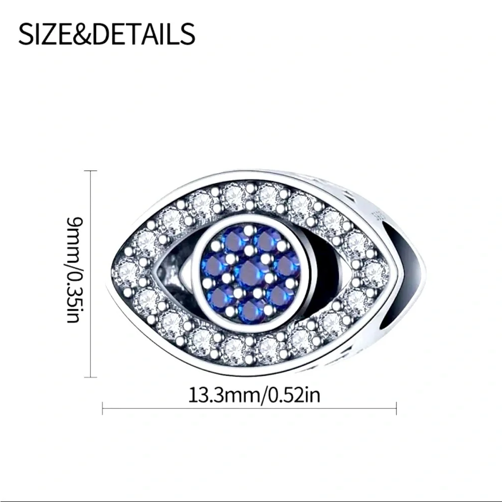 925 Evil Eye Bracelet Charm For Pandora